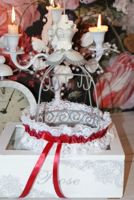 Jartiera mireasa NOUA hand made 100% in Romania Bridal garter