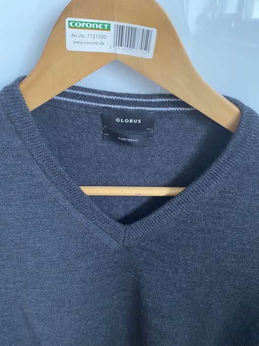 Pulover lână merino, nou, marca Globus