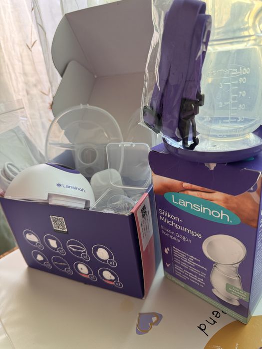Лот помпа Lansinoh (hands free) и Avent+колектор Lansinoh