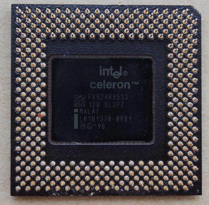 Intel Celeron Mendocino 533 SL3PZ Socket 370 Testat