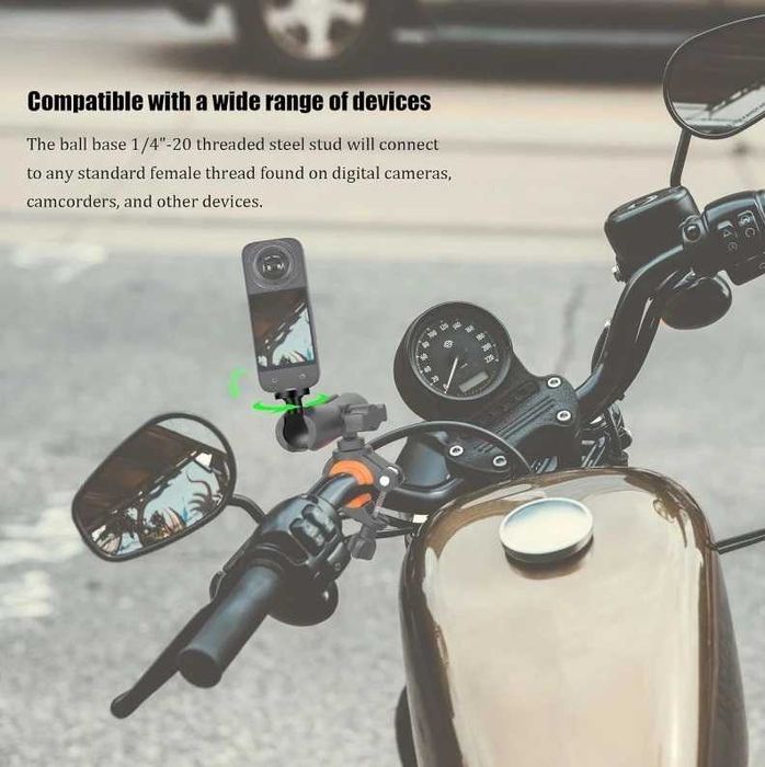 Adaptor bila - filet 1/4 Insta360 GoPro DJI compatibil RAM Mounts