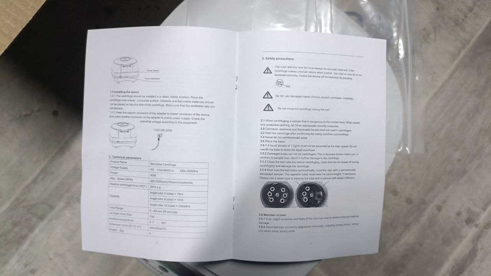 JOANLAB LC-8S – laboratoriya uchun past tezlikli sentrifuga