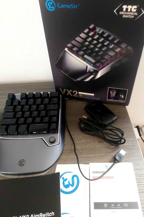Kit Gaming GameSir VX2 AimSwitch - Nou, Tastatură Mecanică + Mouse, pentru PS, Xbox, Switch și PC