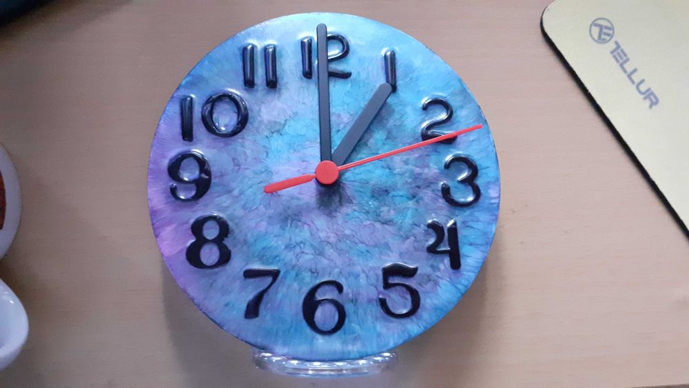 Ceas rasina albastra 15 cm