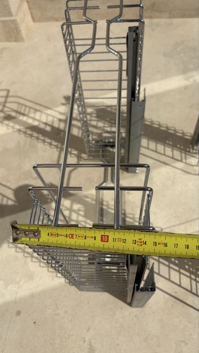Cos Jolly 150mm, si glisiere cu extractie totala, crom