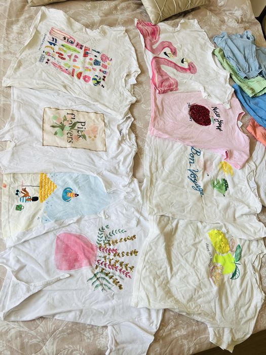 Лот свежи тениски ZARA, H&M, Waikiki.Чудесни блузи Mayoral, Zara , H&M