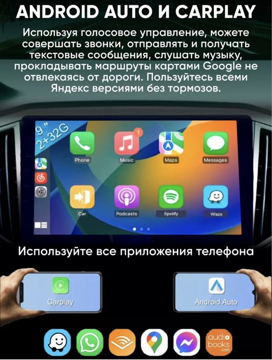 магнитола для автомобиля автомагнитола 2din 9дюймов android