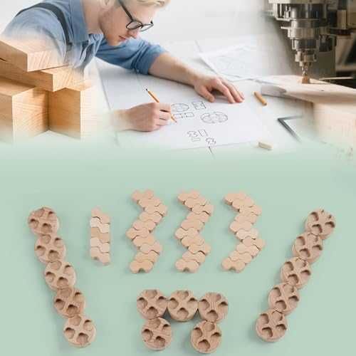 Нови Дървени конструктори за деца 3+ Montessori STEM играчка с чанта