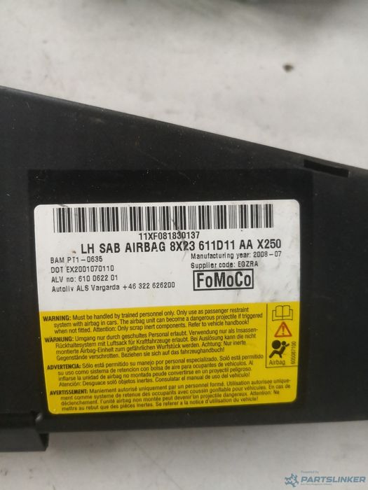 Airbag Stanga Fata Jaguar Xf (Cc9_, X250) [ 2008 - 2015 ] Oem 8X23611D