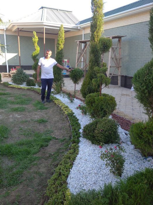 Ландшат ишлари бошланди