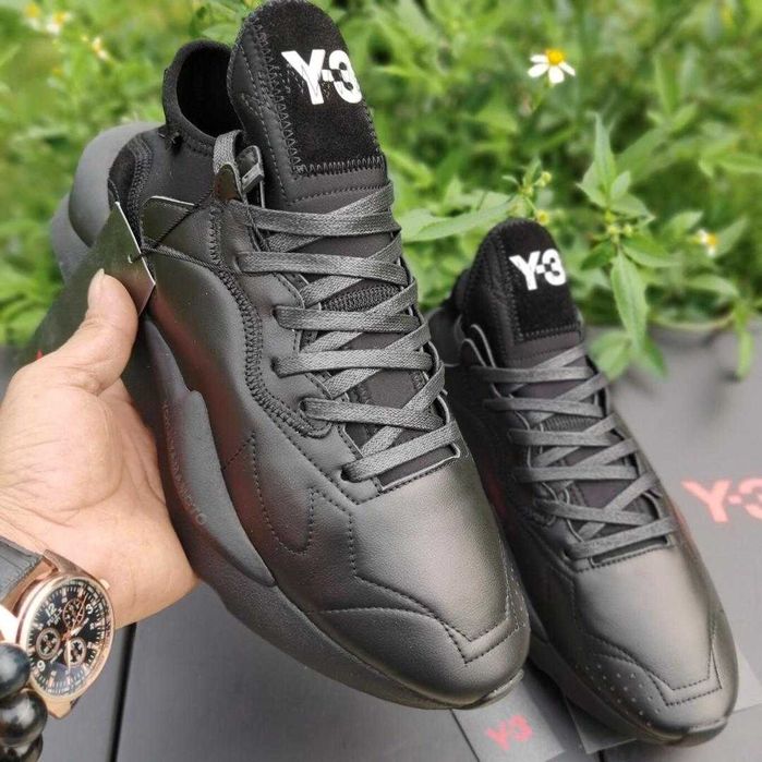Adidasi Y-3, Kaiwa - Black Premium din Piele NOI Yohji Yamamoto Y3