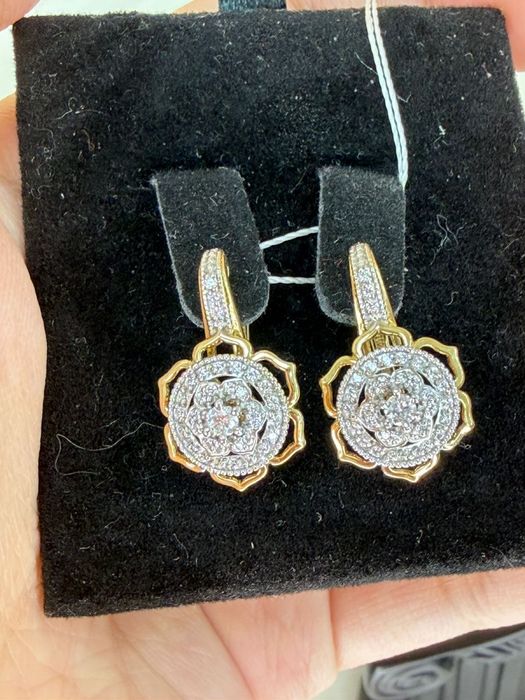 серьги/585/золото