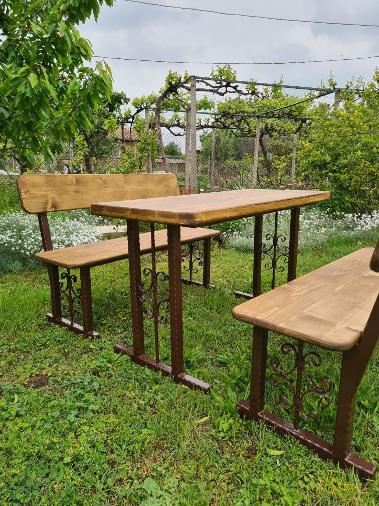 Градински маси и пейки ,комплект. с. Главиница • OLX.bg