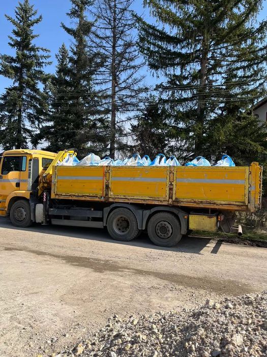 Транспортни услуги със самосвал с кран!