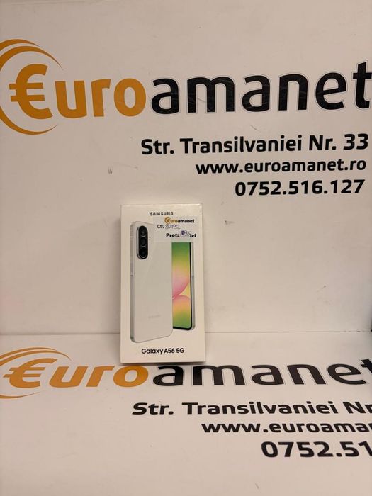 Telefon Samsung Galaxy A56, Dual SIM, 8GB RAM, 128GB, 5G, Awesome -T-