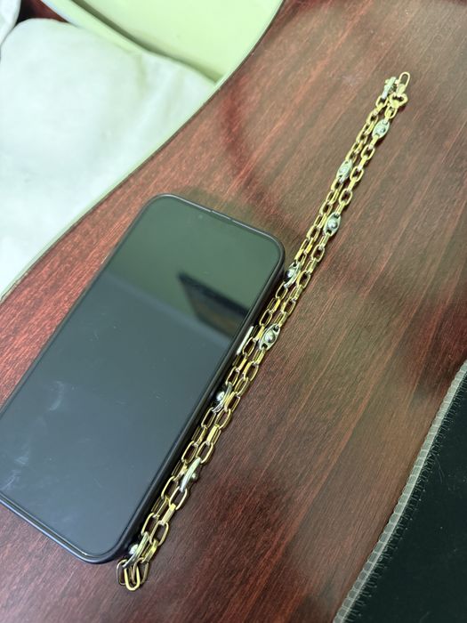 Lant aur barbatesc 14K; 18,85g; Aur galben si aur alb ; Impecabil 60cm