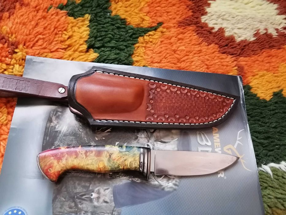 Нож на Андрей Бирюков от К340 стомана закален на 62hrc