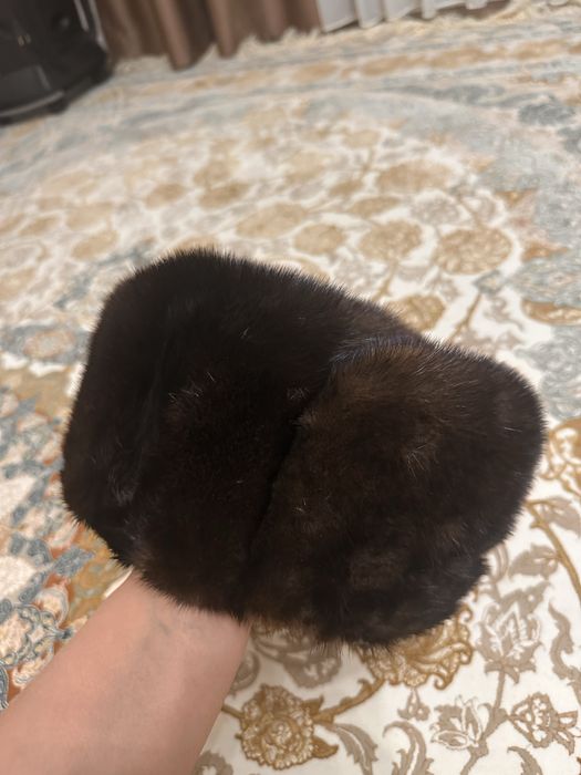 Норка шапка мужская