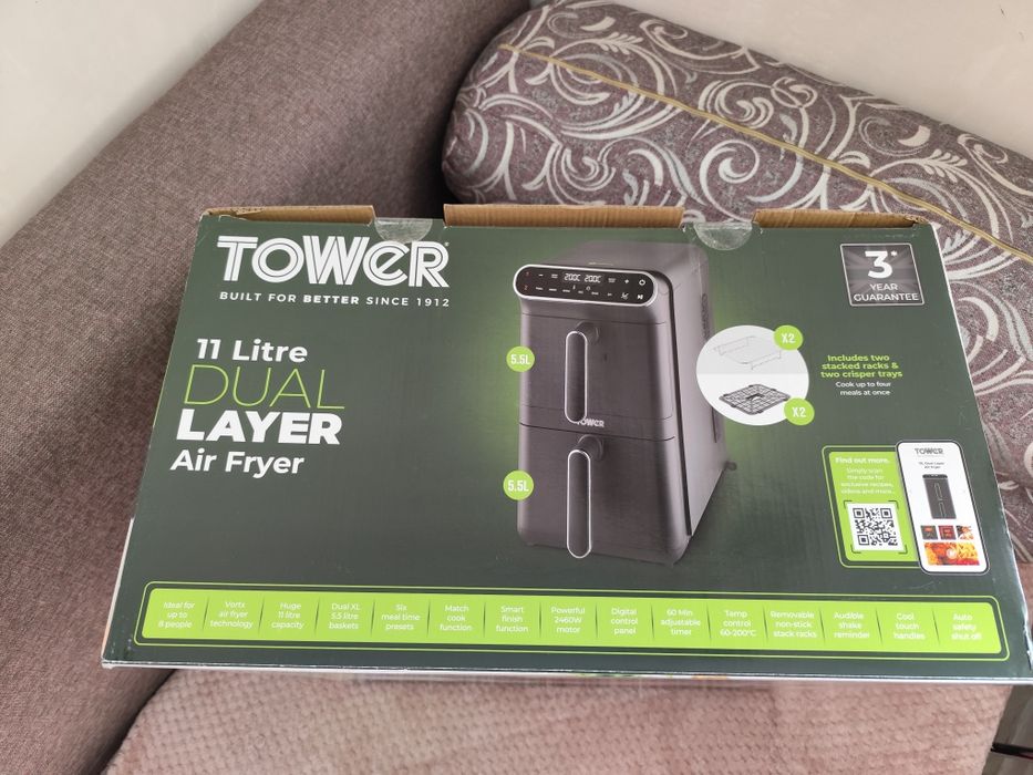 Нов! Двоен еър фрайър - слим дизайн