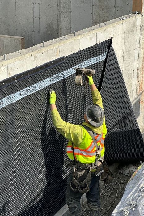 Дренажная мембрана  от 0.45мм до 0.8мм