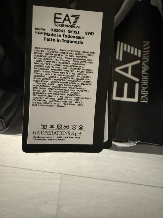 Кеды EA7 оригинал