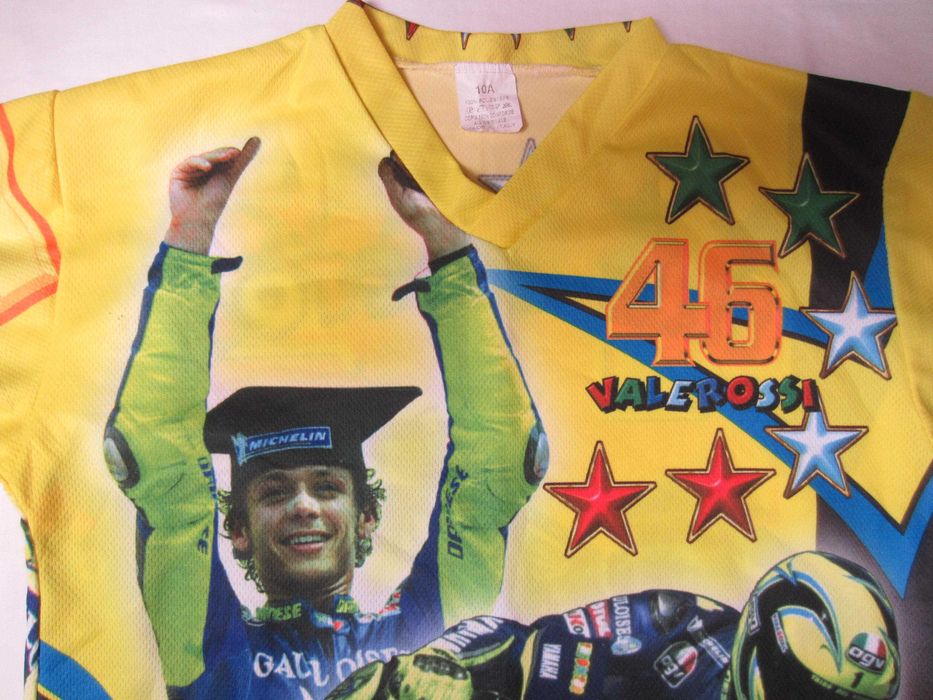Tricou Valentino Rossi,copil 10 ani,100%poliester,stare f. buna,Italia