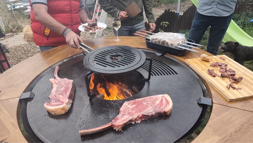 Plita gratar , blat lemn stejar