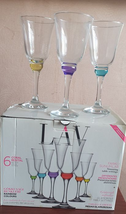 Фужеры новые 6 штук