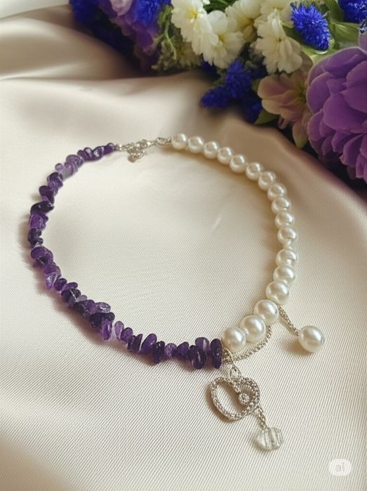 Колье "Аметистовый Жемчуг"
