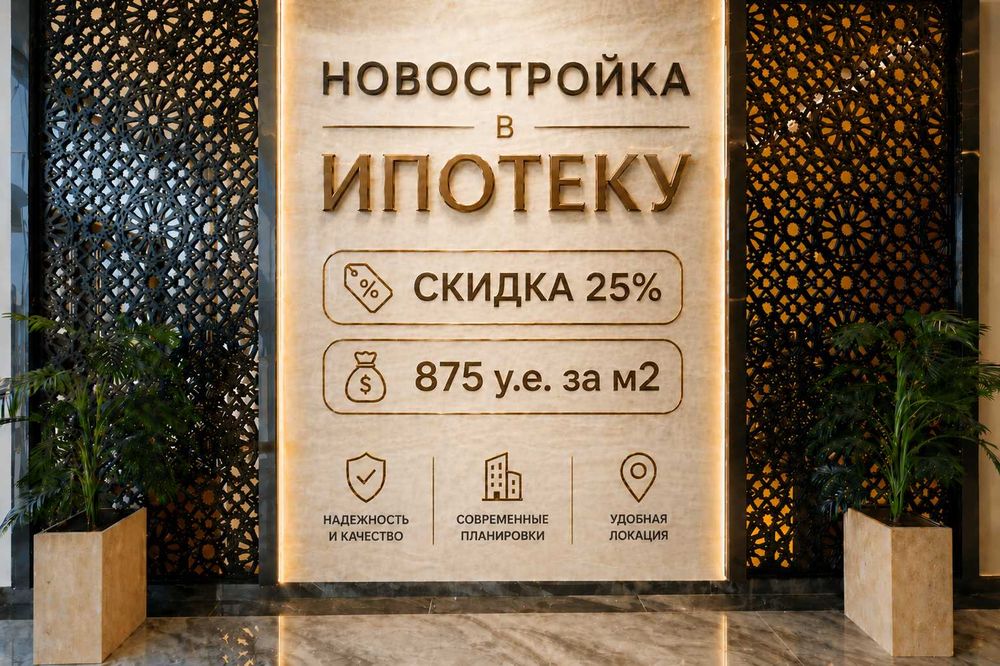 2х комнатная Новостройка, Яшнабадский р-н, метро Янгиабад(xs)