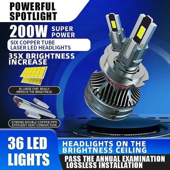 LED Крушки HB4 (9006) 100w 10000LM,12-24v canbus