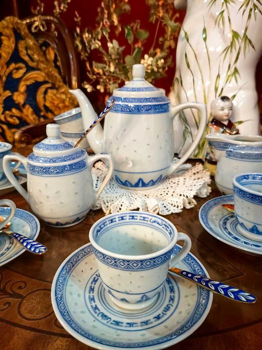 Редчайший экспортный Рисовый фарфор (Китай, 70-е гг.). Цзиндэчжэнь
