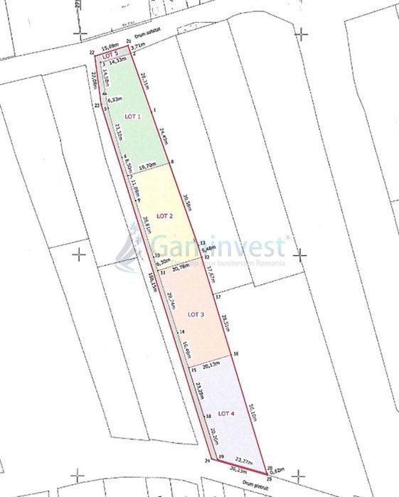 Teren in Oradea,PUZ aprobat pt 8 case, zona Doja Gaminvest V4306