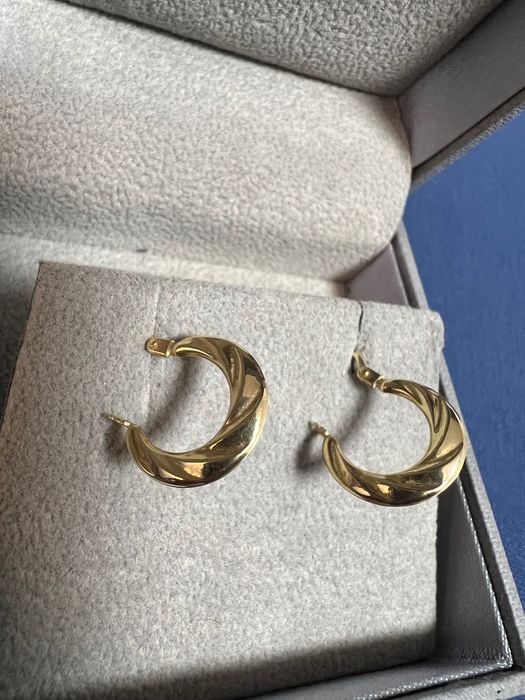 Cercei rotunzi aur 18k