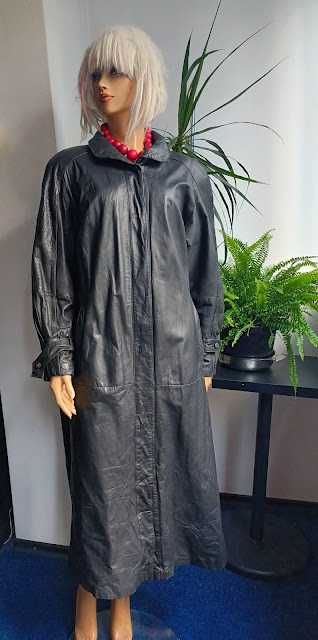 Haina maxi din piele naturala