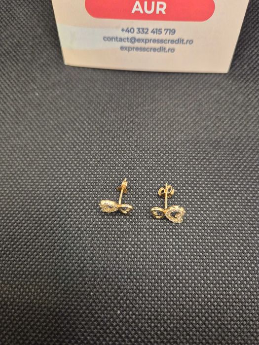 Cercei aur 14K 1.43g (49450.2 Ag11 Piata Nicolina) Garantie 2 ani!