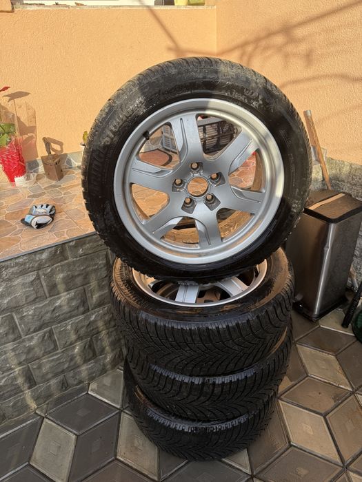 Jante aliaj Audi R17 plus cauciucuri de iarna bridgestone Bc