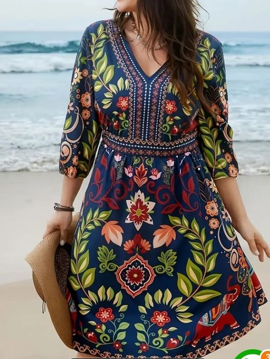 Дамска рокля с джобове