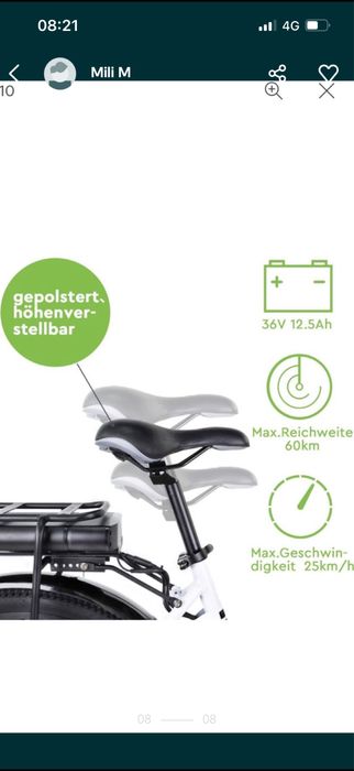Bicicleta Electrica 26 inch