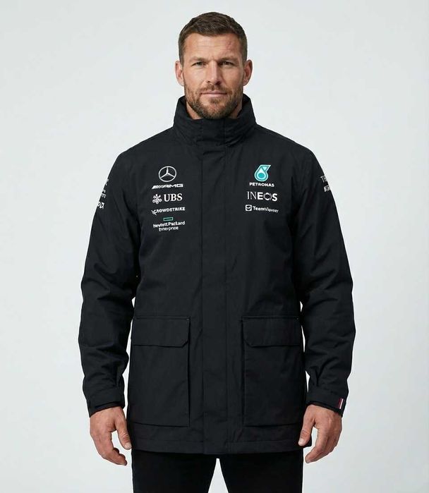 Mercedes AMG F1 Team Rain Jacket - Оригинално мъжко яке