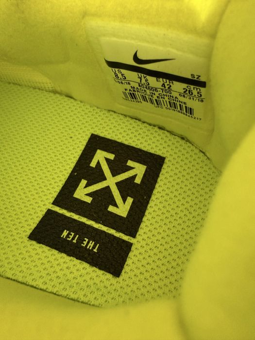Nike AF1 x Off White Volt 42