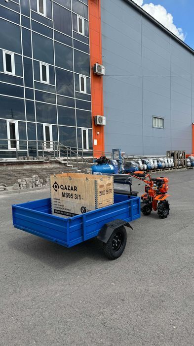 Прицепная тележка телега для мотоблока Надежная транспортировка