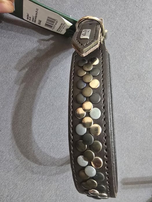 Zgarda piele Nappa maro