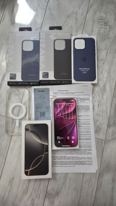 Iphone 16 Pro-Max 256 в гаранция - купуван в брой от Yettel