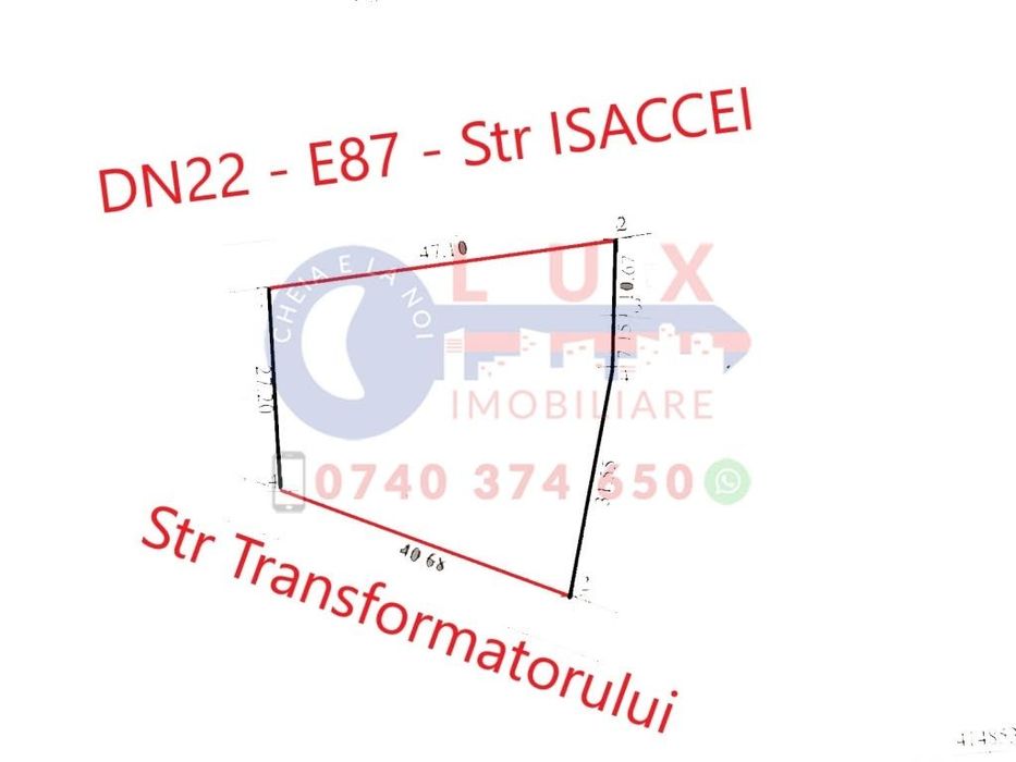 Id 7256 Exclusivitate | Teren Intravilan 1.648 Mp Cu Dublă Deschidere
