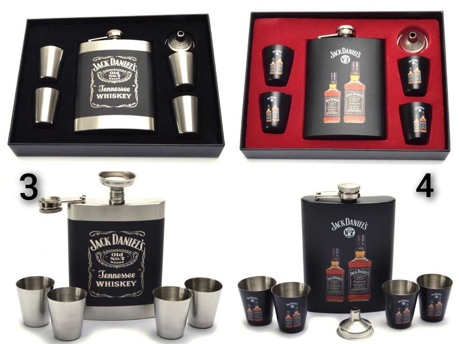 Подаръчен Комплект - Манерка с Аксесоари Jack Daniels и други !!!