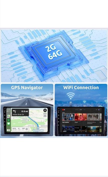 Navigaţie Android 2G + 64G, 2 DIN, VW Polo