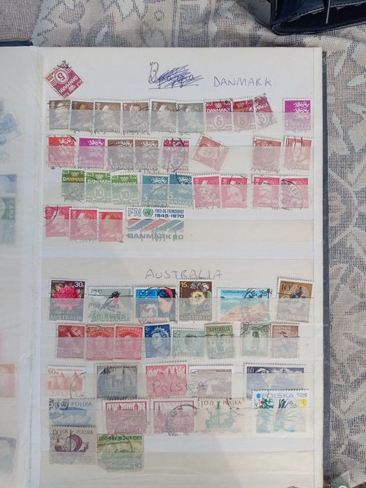 Clasor Timbre Vechi - Colecție Mondială (China, Cipru, Africa, Australia)