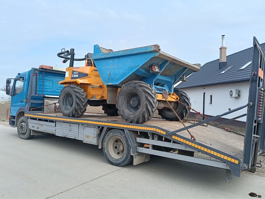 Excavator de 6t de inchiriat/ dumper 6t.