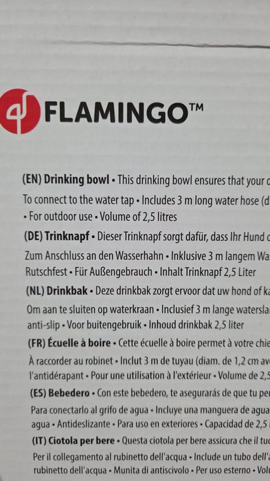 Bol de apa pt animale cu furtun